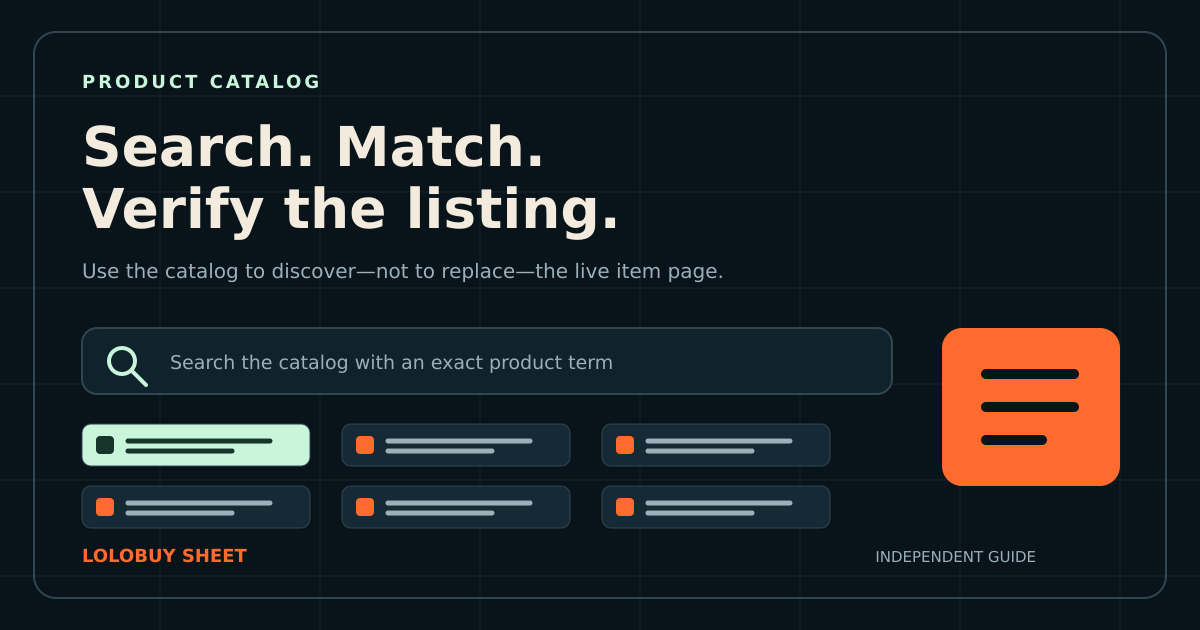 Product-link discovery and QC verification workflow